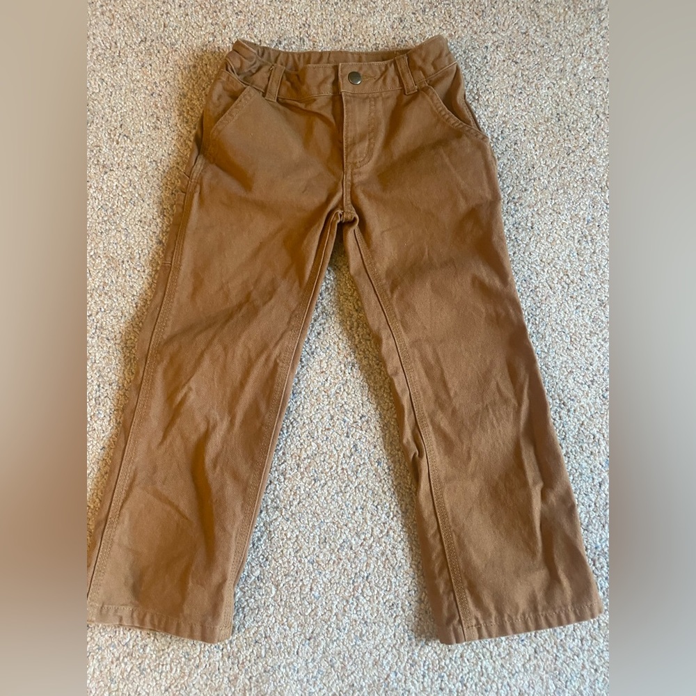 Carhartt canvas carpenter pants, size 5